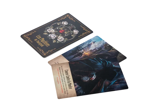 Des cartes du jeu d'enquête immersif : les mystères de Thornfield.